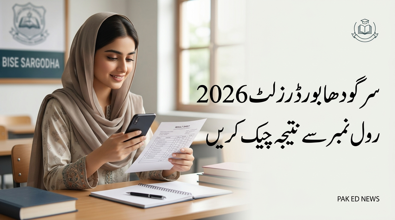 BISE Sargodha Result 2026 Check SSC Result by Roll Number